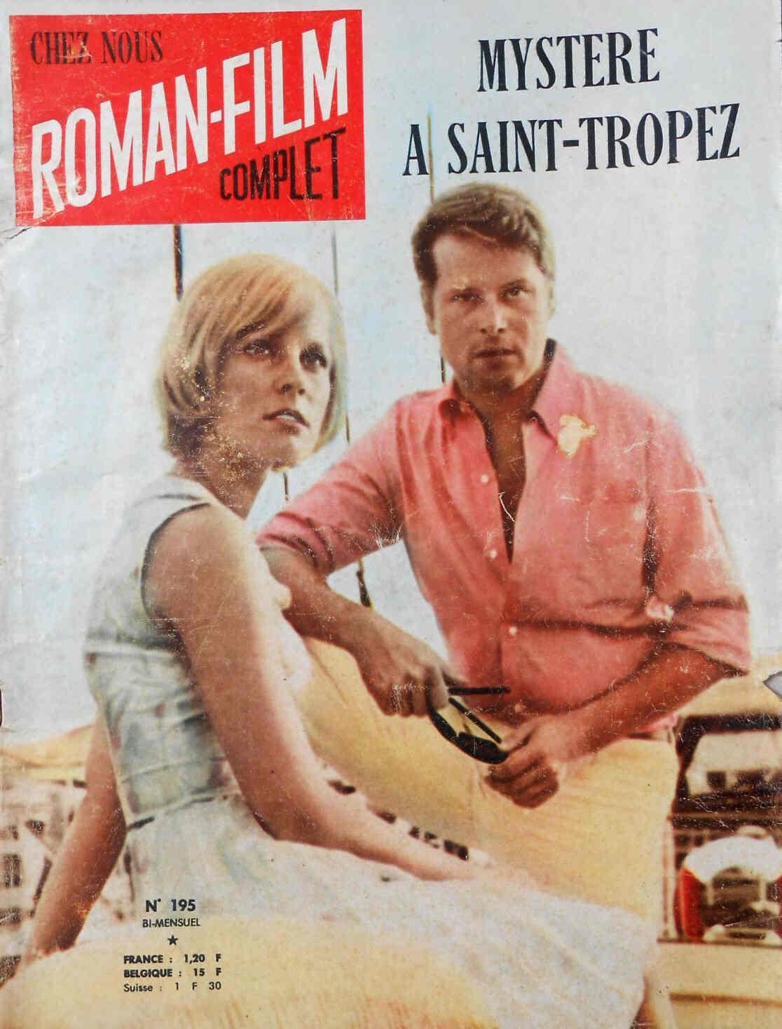 CHEZ NOUS ROMAN-FILM COMPLET magazine side cover Issue 195  
