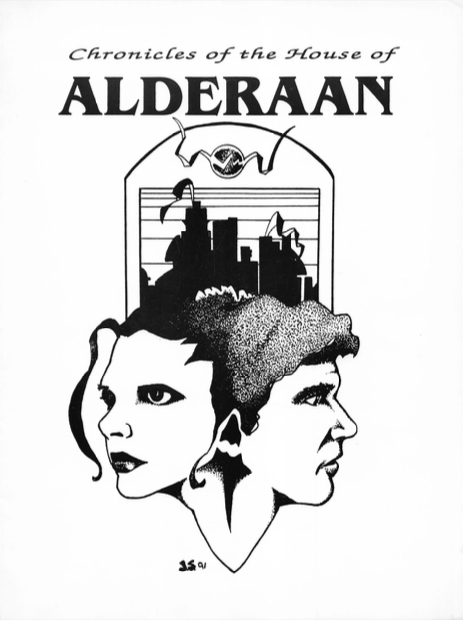 CHRONICLES OF THE HOUSE OF ALDERAAN magazine side cover Issue 1 February 1991