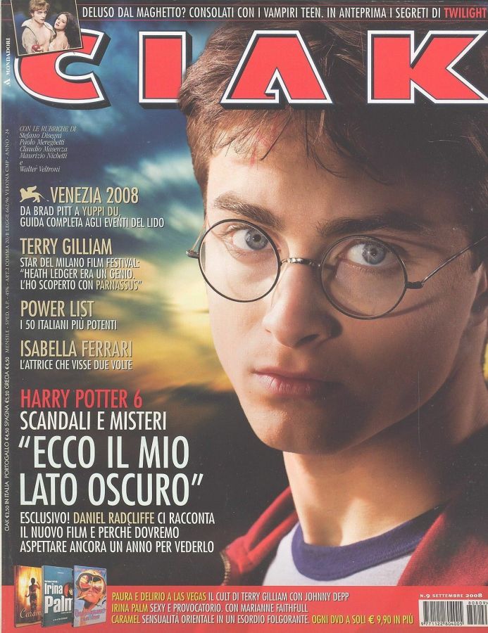 CIAK magazine side cover Issue 281 September 2008