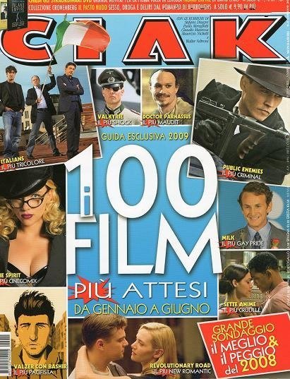 CIAK magazine side cover Issue 285 January 2009