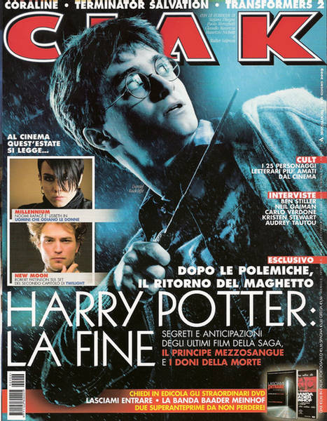 CIAK magazine side cover Issue 290 June 2009
