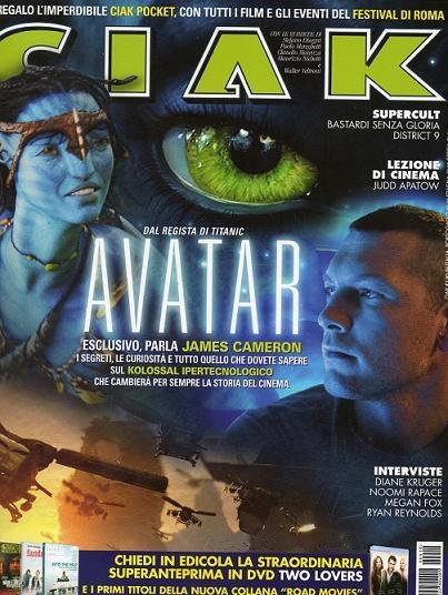 CIAK magazine side cover Issue 294 October 2009