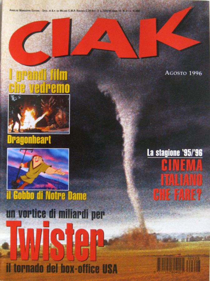 CIAK magazine side cover Issue 136 August 1996