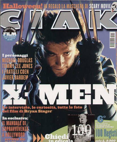 CIAK magazine side cover Issue 187 November 2000