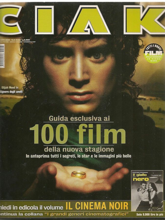 CIAK magazine side cover Issue 196 August 2001