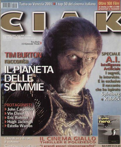 CIAK magazine side cover Issue 197 September 2001