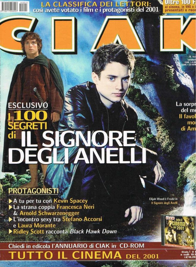CIAK magazine side cover Issue 201 January 2002