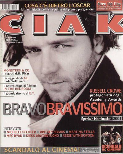 CIAK magazine side cover Issue 203 March 2002