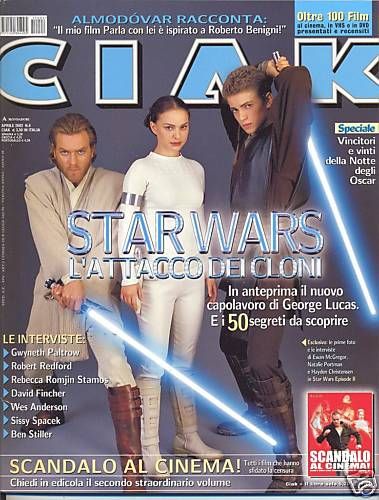 CIAK magazine side cover Issue 204 April 2002