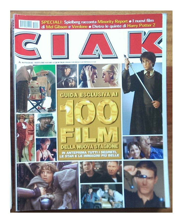 CIAK magazine side cover Issue 208 August 2002