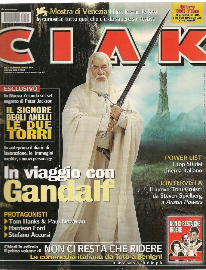 CIAK magazine side cover Issue 209 September 2002