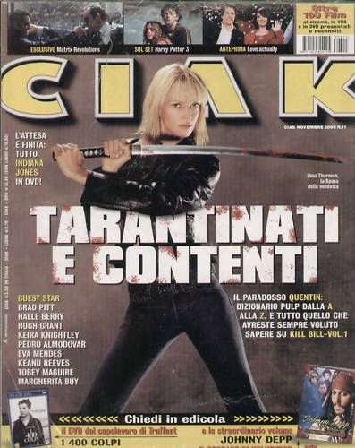 CIAK magazine side cover Issue 223 November 2003