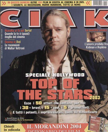 CIAK magazine side cover Issue 224 December 2003