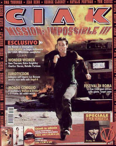 CIAK magazine side cover Issue 251 March 2006