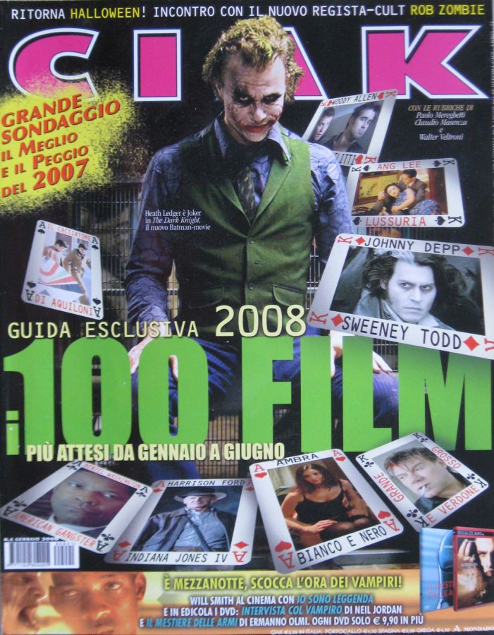 CIAK magazine side cover Issue 273 January 2008