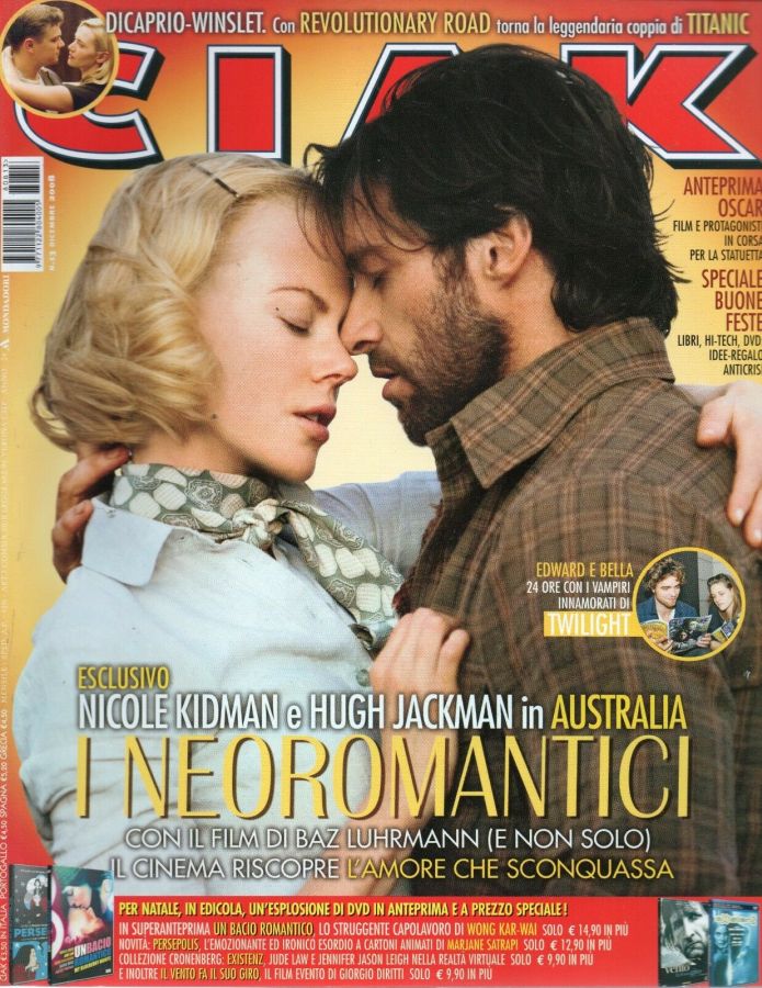 CIAK magazine side cover Issue 284 December 2008