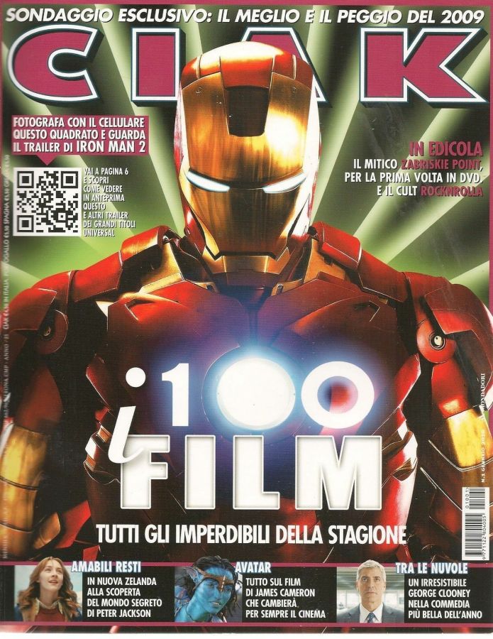 CIAK magazine side cover Issue 297 January 2010