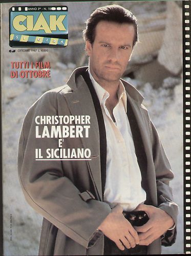 CIAK magazine side cover Issue 30 October 1987