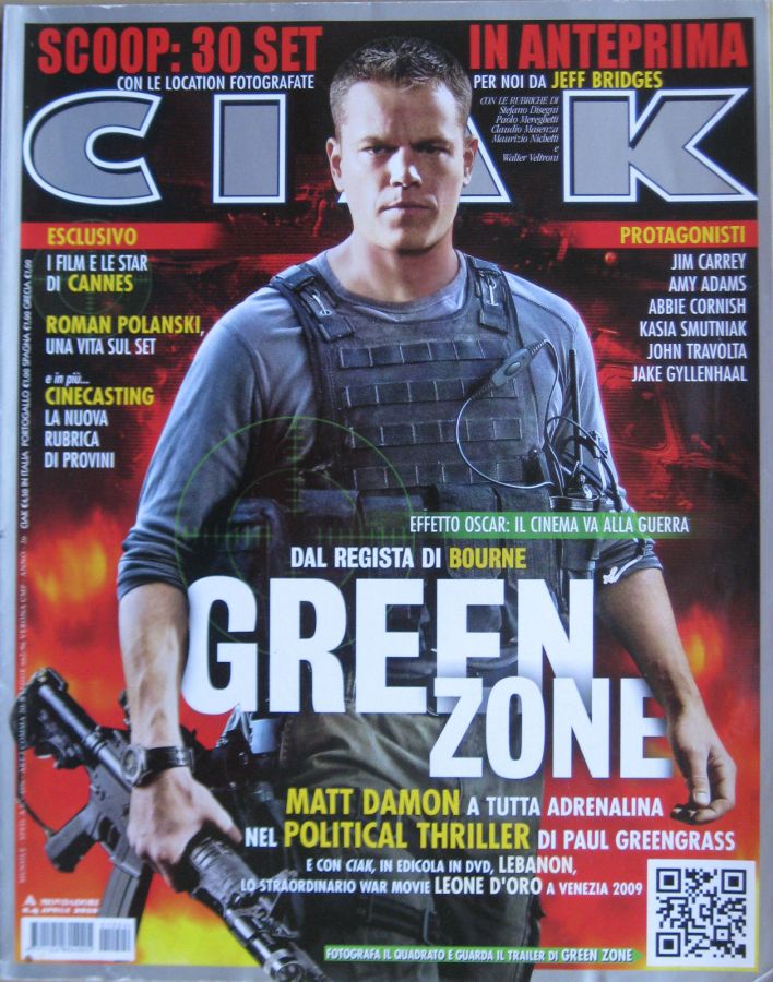 CIAK magazine side cover Issue 300 April 2010