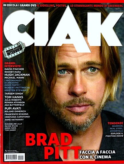 CIAK magazine side cover Issue 319 November 2011