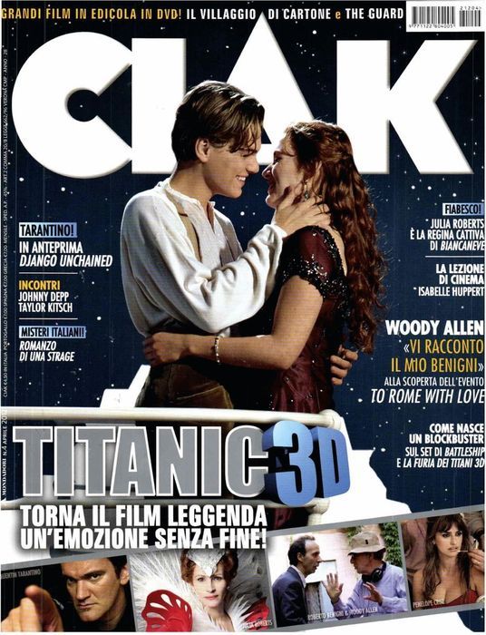 CIAK magazine side cover Issue 324 April 2012