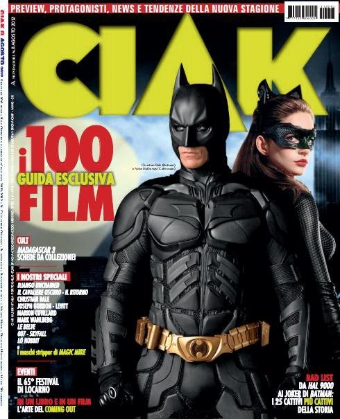 CIAK magazine side cover Issue 328 August 2012