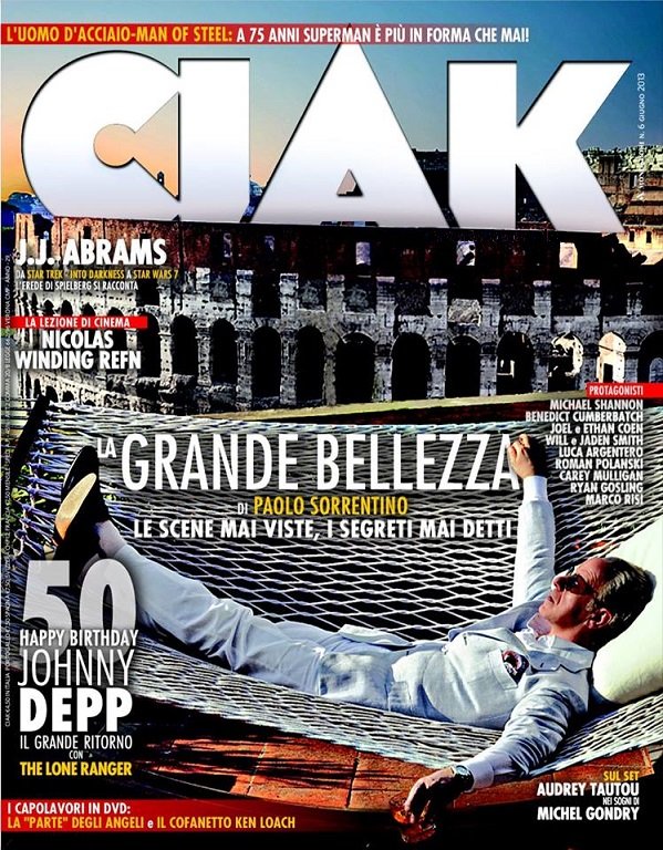 CIAK magazine side cover Issue 338 June 2013