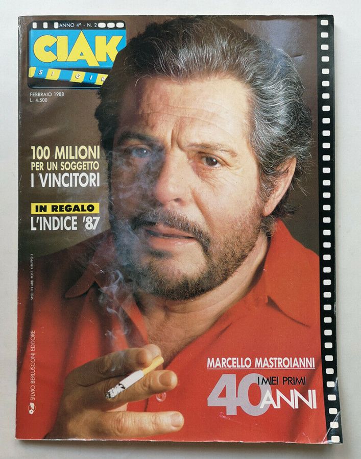 CIAK magazine side cover Issue 34 February 1988