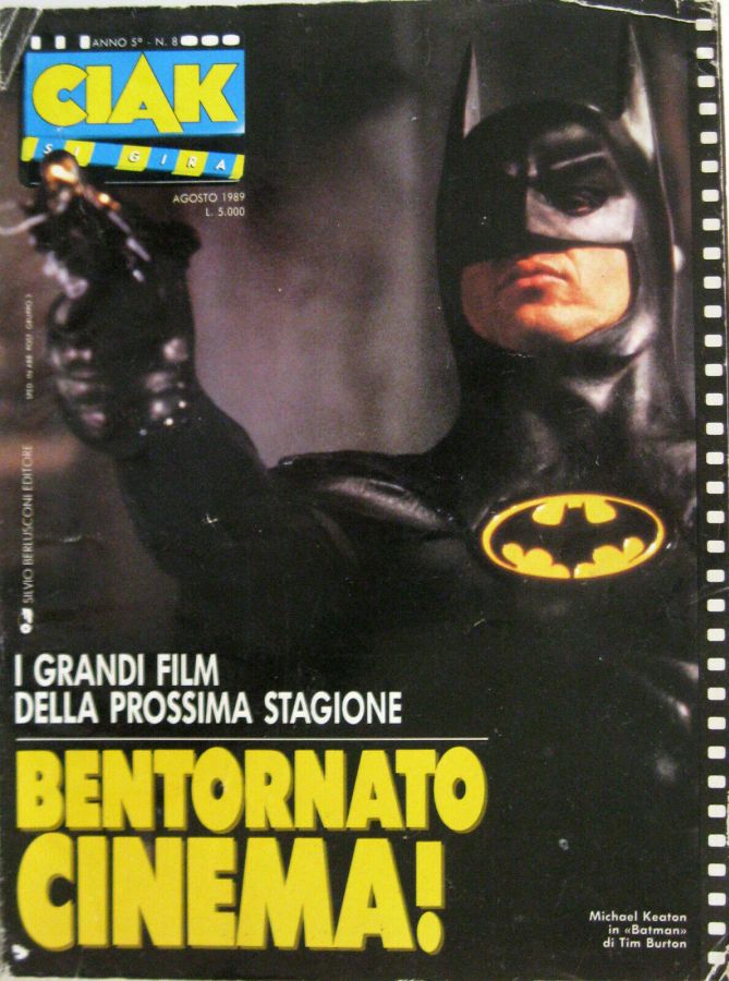 CIAK magazine side cover Issue 52 August 1989
