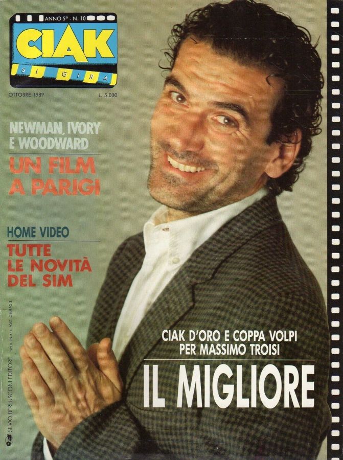 CIAK magazine side cover Issue 54 October 1989