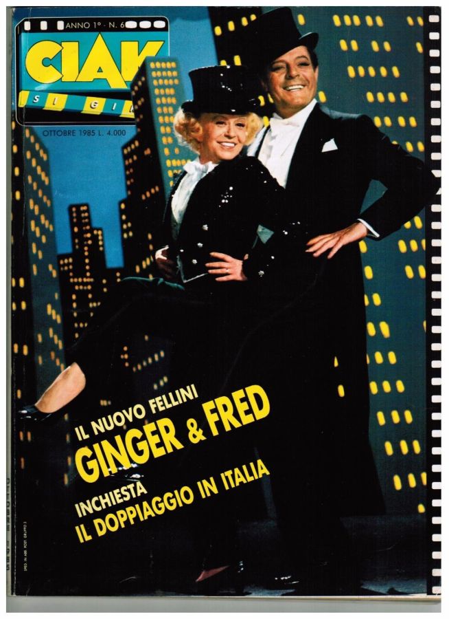 CIAK magazine side cover Issue 6 October 1985