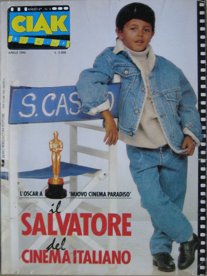CIAK magazine side cover Issue 60 April 1990