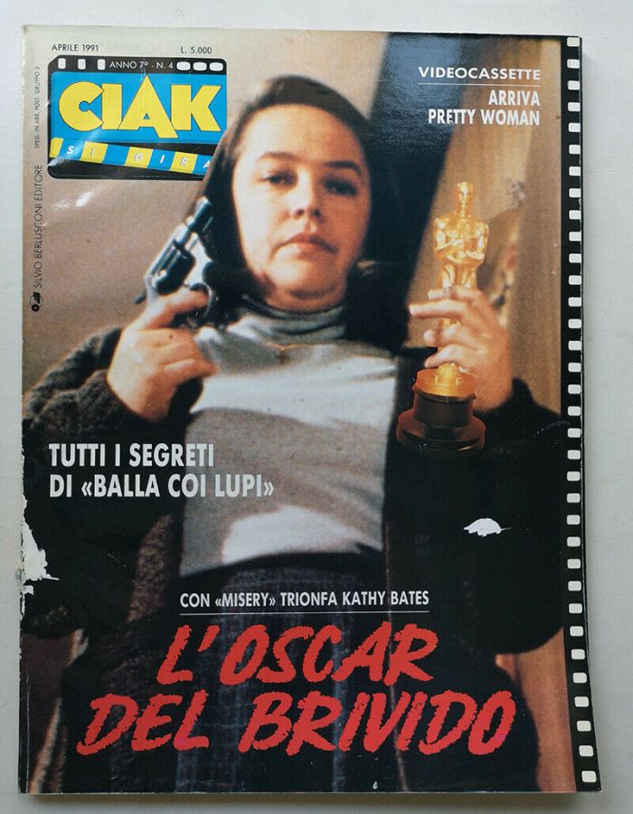 CIAK magazine side cover Issue 72 April 1991