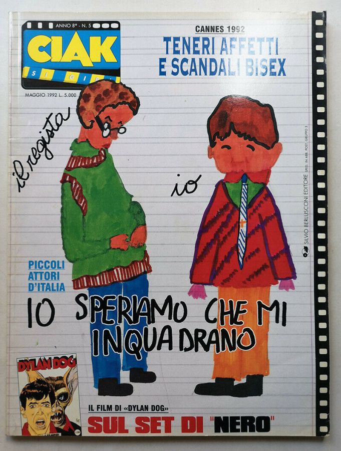 CIAK magazine side cover Issue 85 May 1992