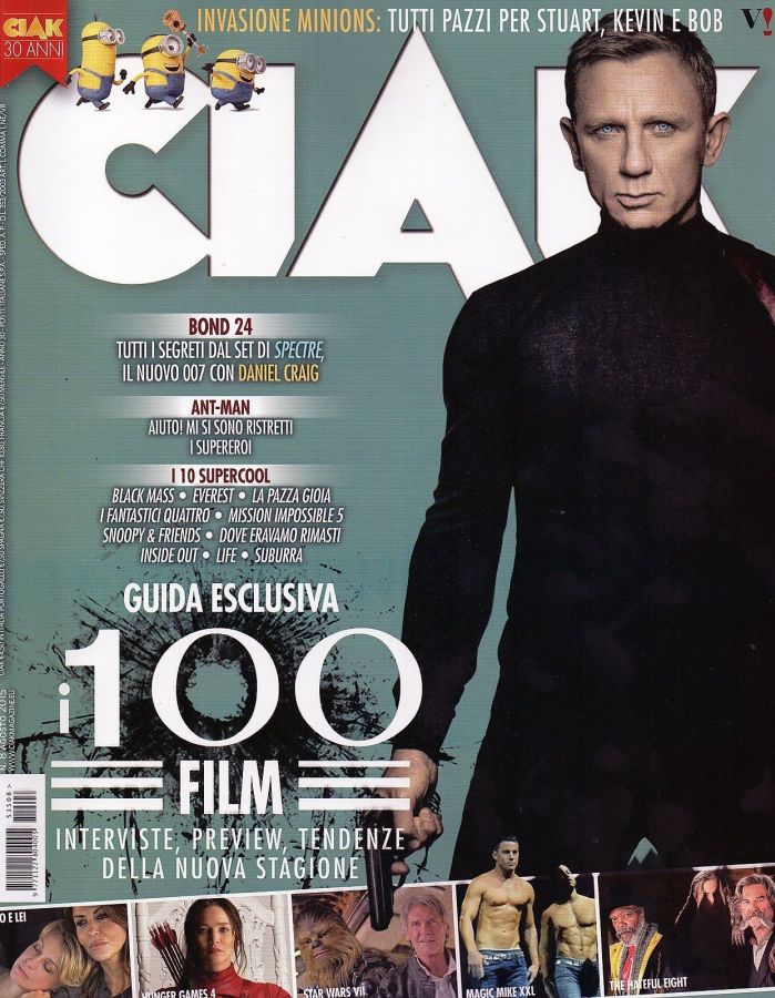 CIAK magazine side cover August 2015