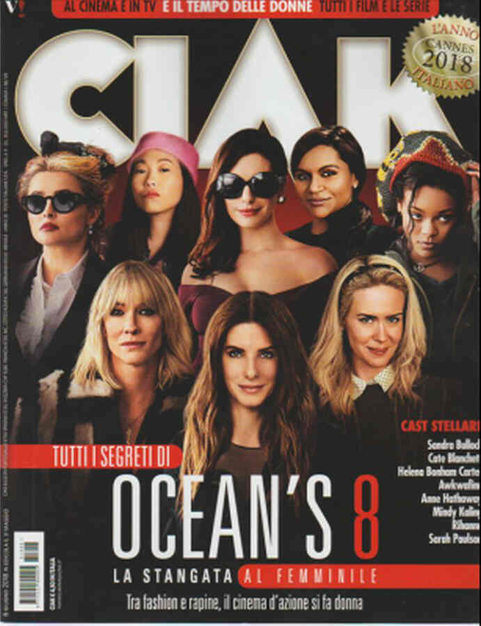 CIAK magazine side cover  June 2018