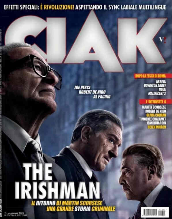 CIAK magazine side cover  November 2019