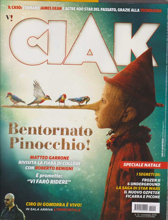 CIAK magazine side cover  December 2019