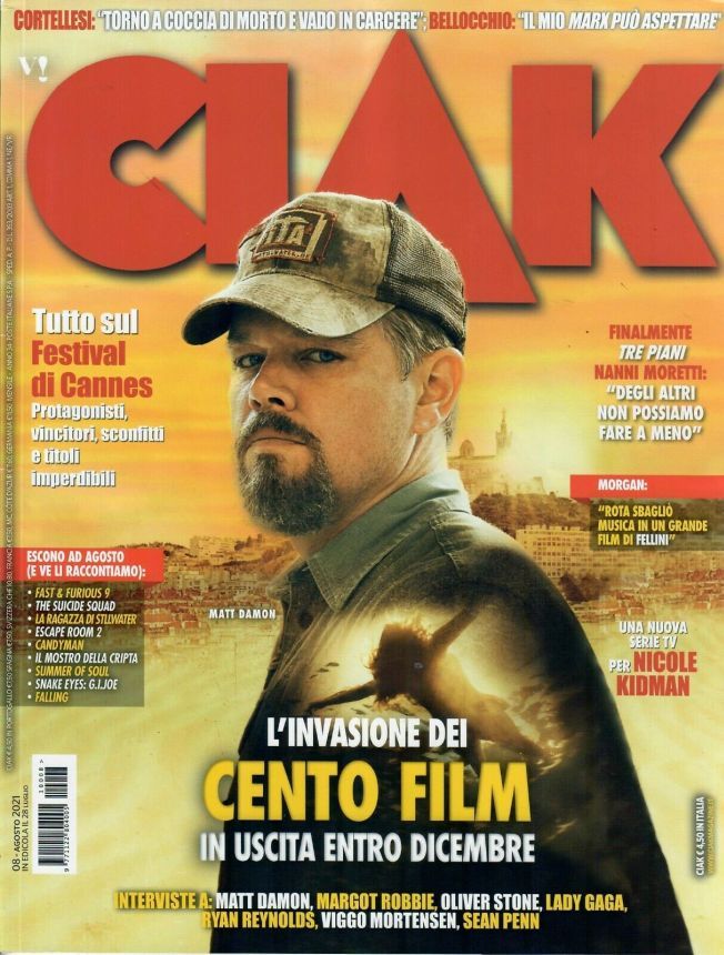 CIAK magazine side cover  August 2021