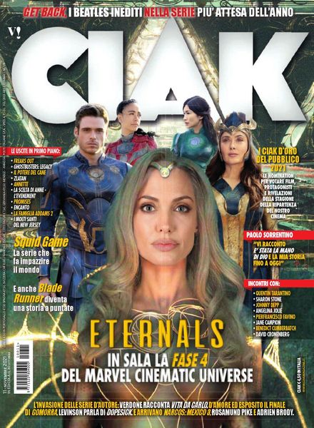 CIAK magazine side cover  November 2021
