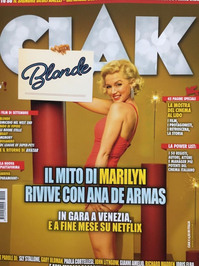 CIAK magazine side cover  September 2022