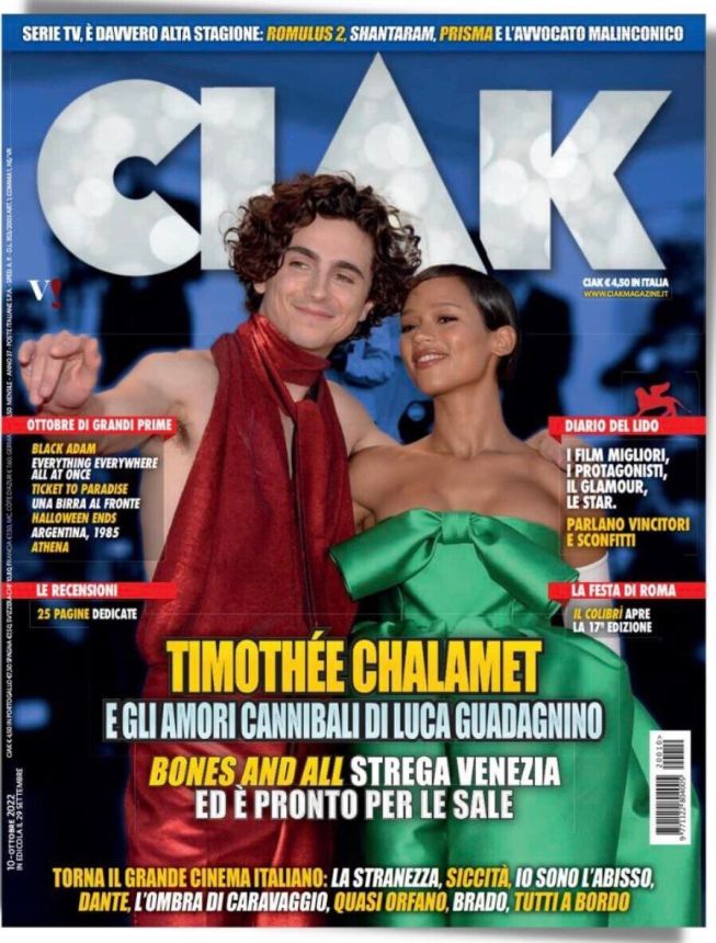 CIAK magazine side cover  October 2022