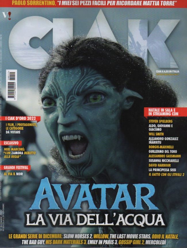CIAK magazine side cover  December 2022