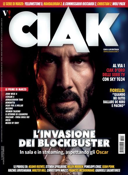 CIAK magazine side cover  March 2023