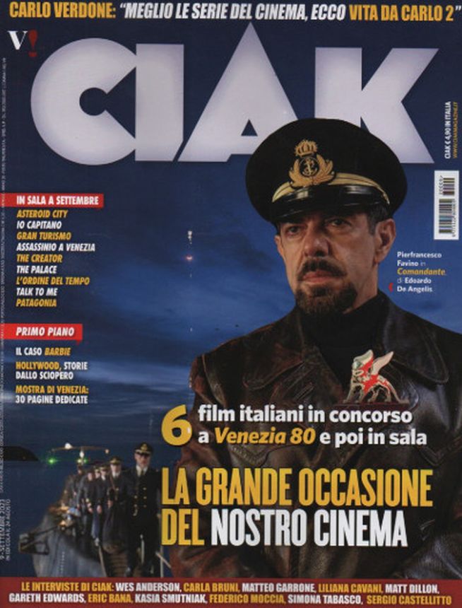 CIAK magazine side cover  September 2023