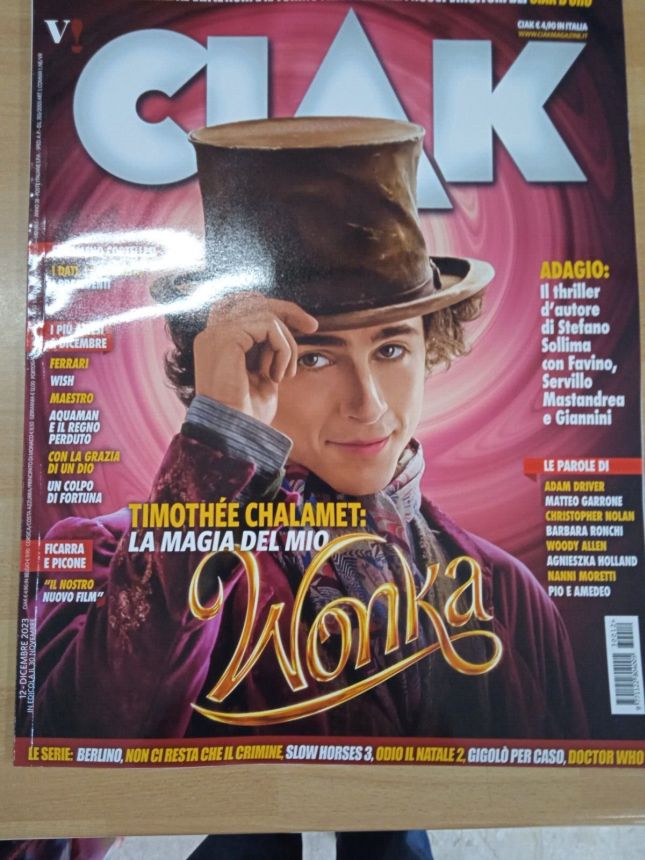 CIAK magazine side cover  December 2023