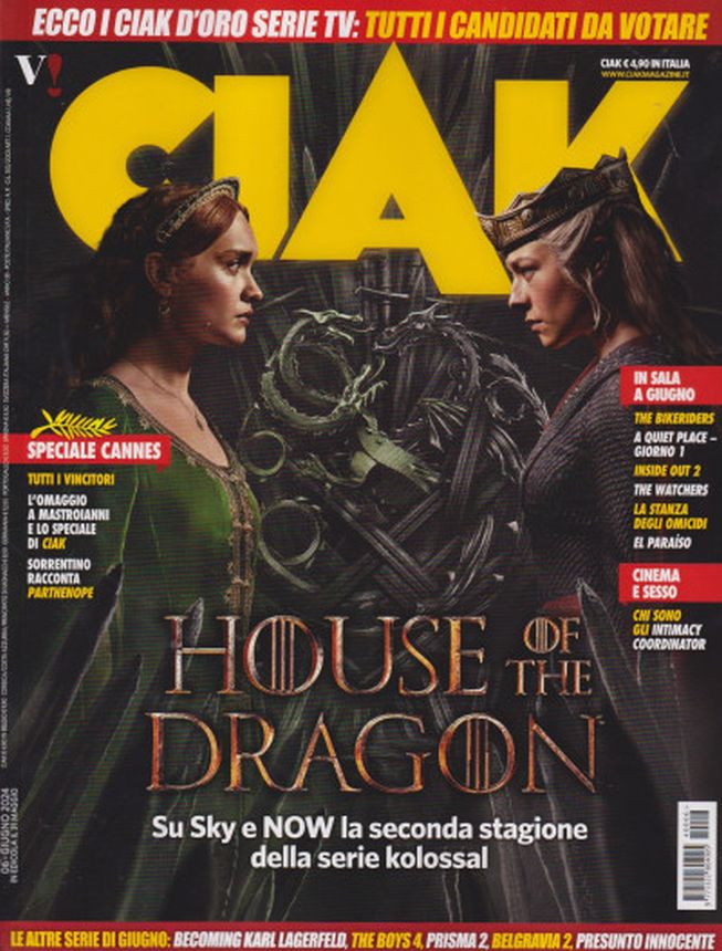 CIAK magazine side cover  June 2024