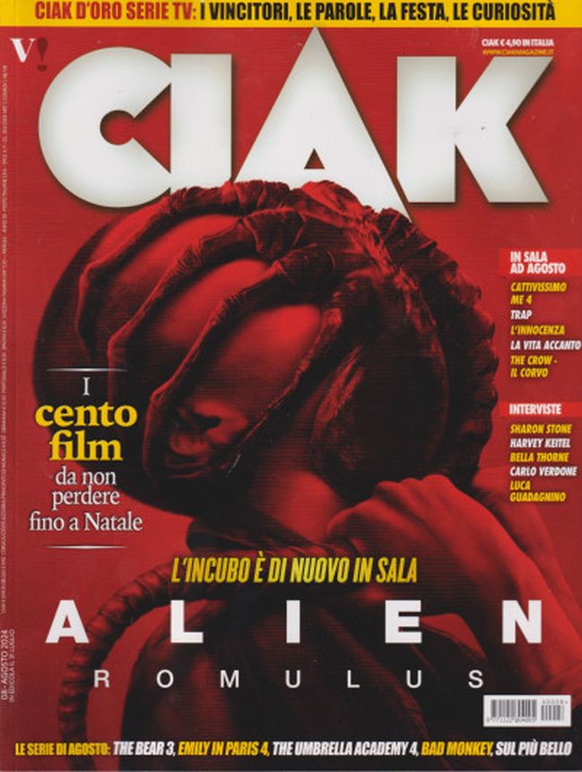 CIAK magazine side cover  August 2024