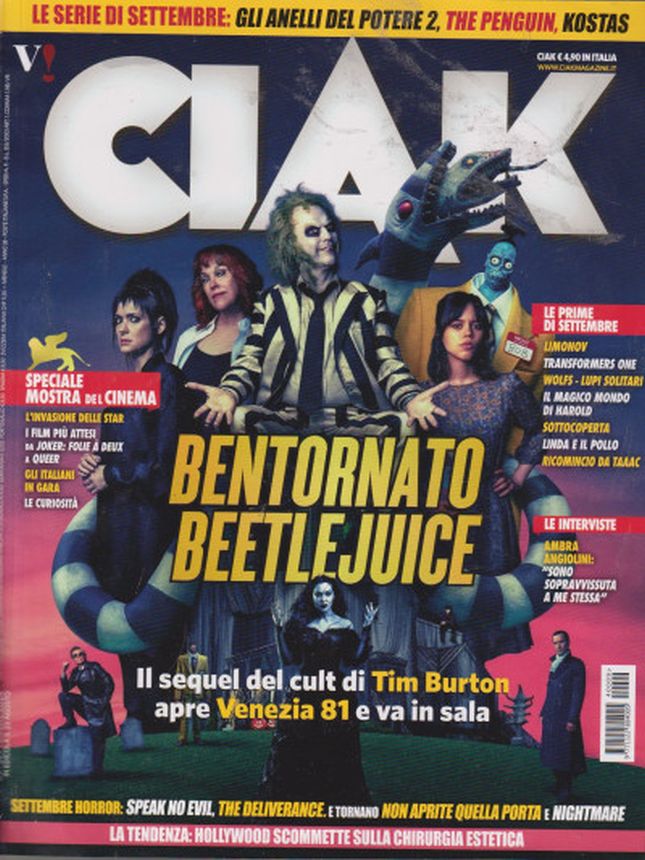 CIAK magazine side cover  September 2024