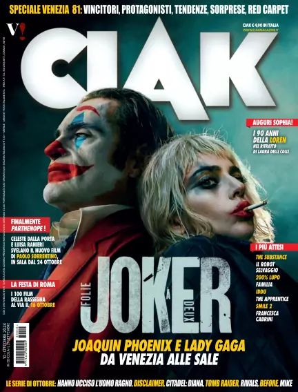 CIAK magazine side cover  October 2024